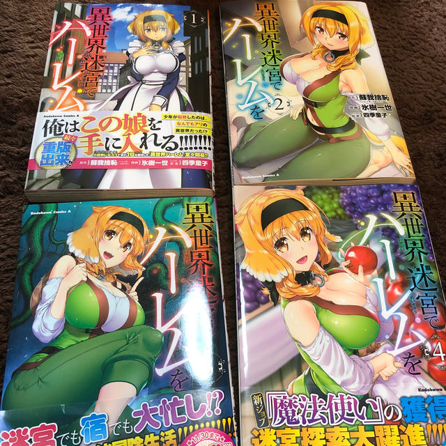 角川書店(カドカワショテン)の異世界迷宮でハーレムを 1〜４巻セット エンタメ/ホビーの漫画(青年漫画)の商品写真