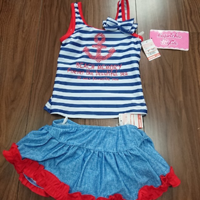 しまむら(シマムラ)の水着 120 女の子 キッズ/ベビー/マタニティのキッズ服女の子用(90cm~)(水着)の商品写真