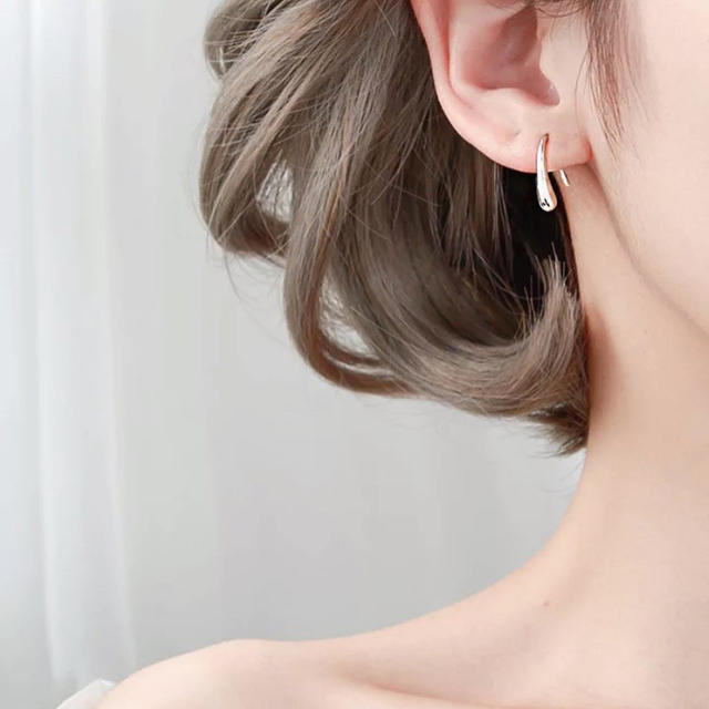 DEUXIEME CLASSE(ドゥーズィエムクラス)のteardrop pierce SILVER レディースのアクセサリー(ピアス)の商品写真