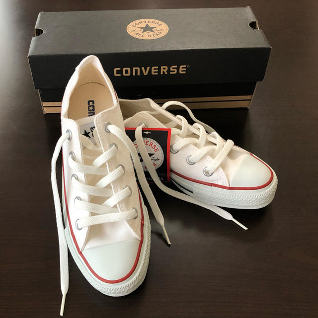 再値下げ！送料込み！新品未使用！converse ローカットスニーカー　ホワイト