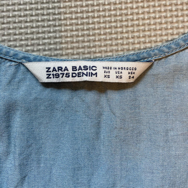 ZARA(ザラ)のZARA デニム ノースリーブ レディースのトップス(タンクトップ)の商品写真