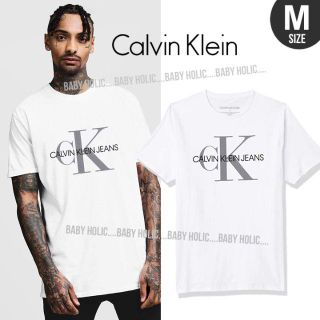 カルバンクライン(Calvin Klein)の【新品本物】Calvin Klein ロゴTシャツ白 メンズMサイズ相当(Tシャツ/カットソー(半袖/袖なし))