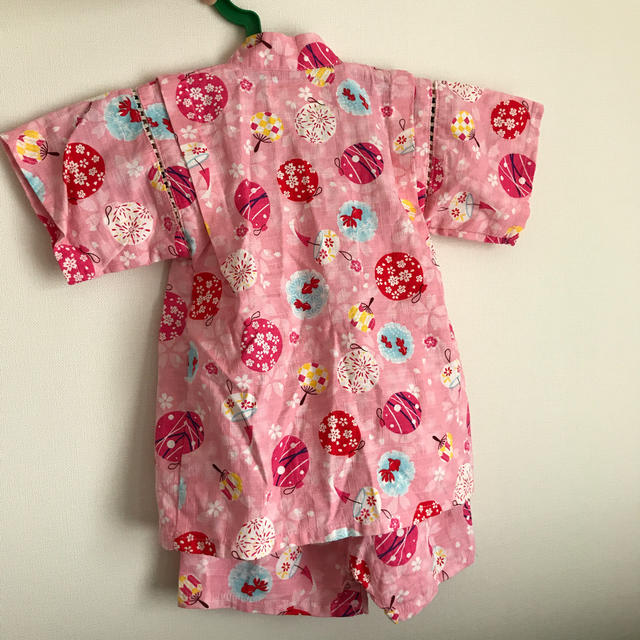 甚平　上下セット　ピンク　金魚　90 キッズ/ベビー/マタニティのキッズ服女の子用(90cm~)(甚平/浴衣)の商品写真