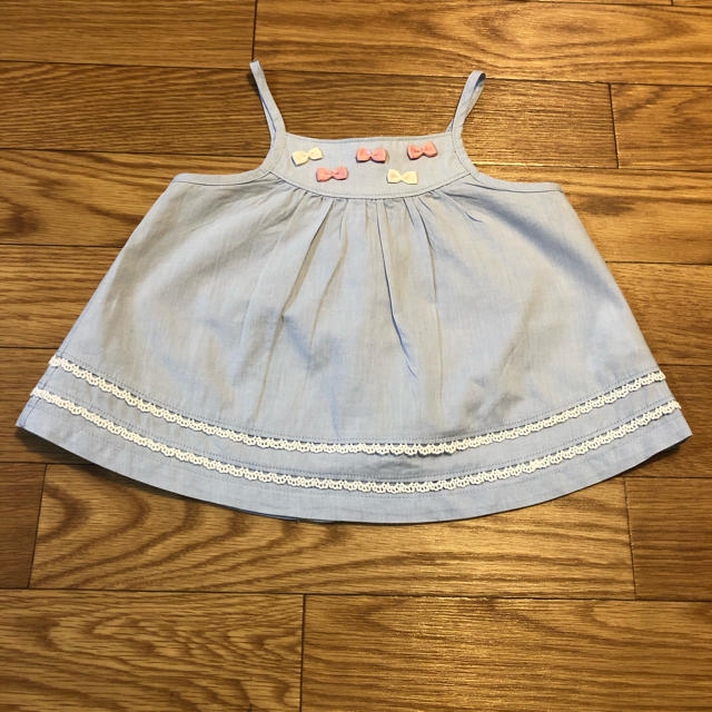 pom ponette(ポンポネット)のポンポネット　チュニック　ビスチェ　80cm キッズ/ベビー/マタニティのベビー服(~85cm)(タンクトップ/キャミソール)の商品写真