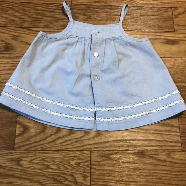 pom ponette(ポンポネット)のポンポネット　チュニック　ビスチェ　80cm キッズ/ベビー/マタニティのベビー服(~85cm)(タンクトップ/キャミソール)の商品写真