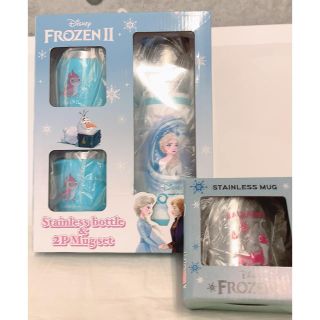 アナトユキノジョオウ(アナと雪の女王)の新品♡未開封 アナと雪の女王 ステンレス製 水筒 マグセット(キャラクターグッズ)