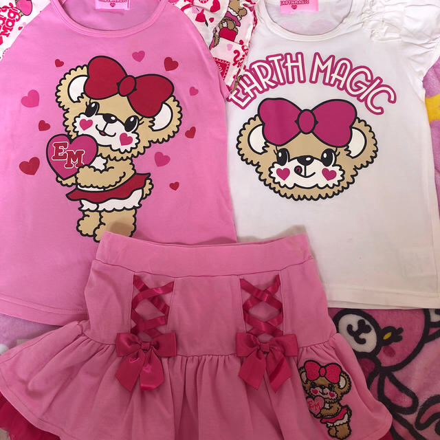 EARTHMAGIC(アースマジック)の専用꒰⌯͒•·̫•⌯͒꒱🍒💗 キッズ/ベビー/マタニティのキッズ服女の子用(90cm~)(Tシャツ/カットソー)の商品写真