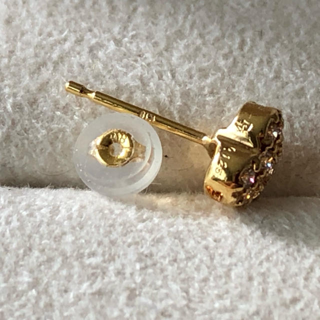 専用　ポンテヴェキオ✨K18×ダイヤ0.25ct✨ハートパヴェピアス