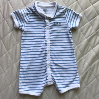 プチバトー(PETIT BATEAU)のpetit bateu マリンロンパース(ロンパース)