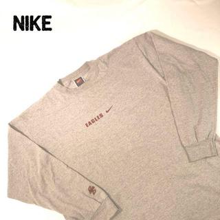 ナイキ(NIKE)のナイキ NIKE プリント ロンT グレー ビッグサイズ L(Tシャツ/カットソー(七分/長袖))