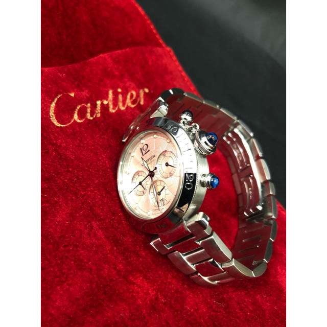 【極美品】カルティエ Cartier パシャ 38mm クロノグラフ 自動巻