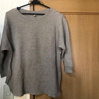 ユニクロ(UNIQLO)のユニクロ ワッフルT（七分袖）(カットソー(長袖/七分))