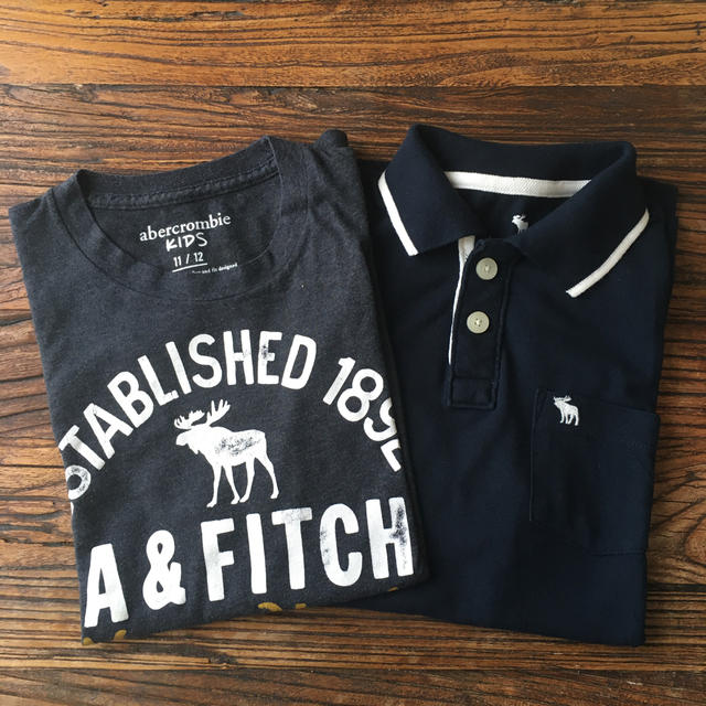 Abercrombie&Fitch(アバクロンビーアンドフィッチ)のabercrombgieキッズ★150★Tシャツ&ポロシャツセット キッズ/ベビー/マタニティのキッズ服男の子用(90cm~)(Tシャツ/カットソー)の商品写真