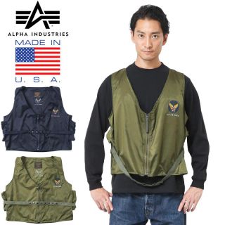 アルファインダストリーズ(ALPHA INDUSTRIES)のALPHA ミリタリーヴィンテージベスト(ミリタリージャケット)