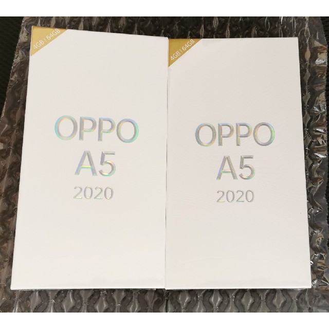 完成品 OPPO 新品未開封品 A5 二台 2020 スマートフォン本体