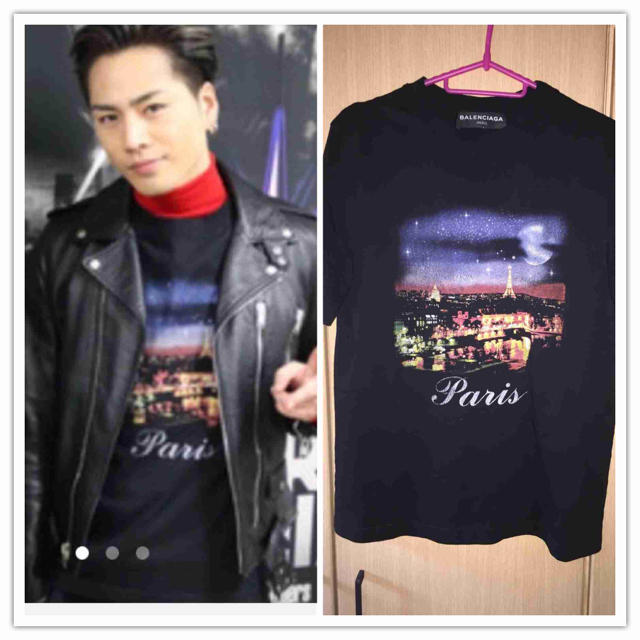 未使用タグ付き　バレンシアガ　パリ　paris Tシャツ　Lサイズ