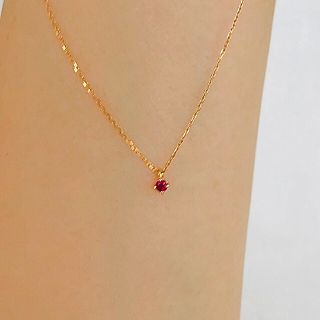 ete エテ k18 ルビー ネックレス