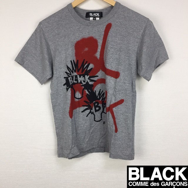 BLACK COMME des GARCONS(ブラックコムデギャルソン)の美品 ブラックコムデギャルソン 半袖Tシャツ グレー サイズS メンズのトップス(Tシャツ/カットソー(半袖/袖なし))の商品写真