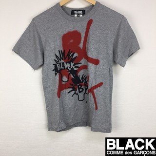 ブラックコムデギャルソン(BLACK COMME des GARCONS)の美品 ブラックコムデギャルソン 半袖Tシャツ グレー サイズS(Tシャツ/カットソー(半袖/袖なし))