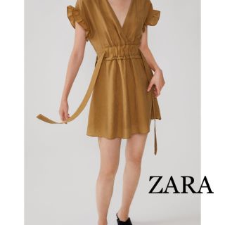 ザラ(ZARA)のZARA  膝丈ワンピース　☆XS  ☆状態綺麗　☆人気　(ひざ丈ワンピース)