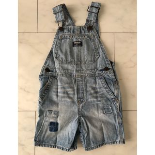 オシュコシュ(OshKosh)の【OSHKOSH】デニムショートオーバーオール ３T／100センチ(パンツ/スパッツ)