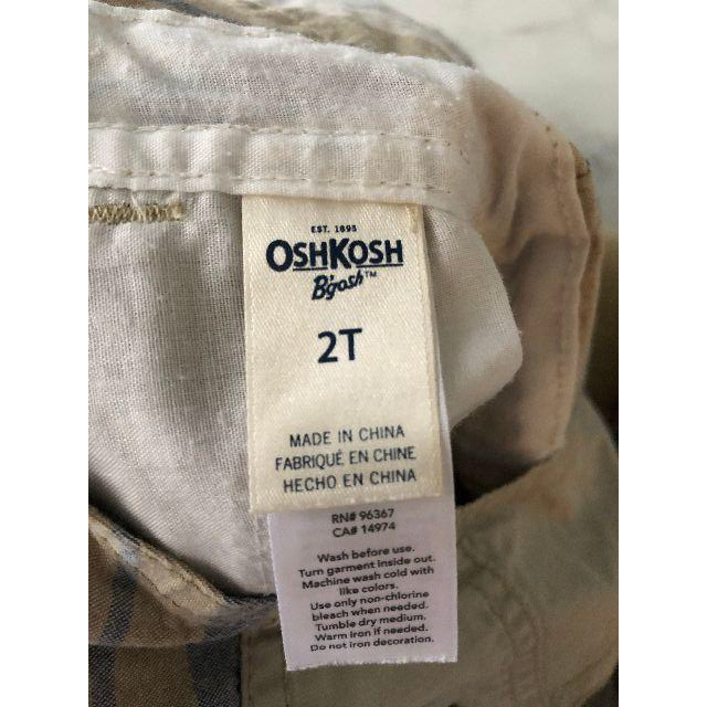 OshKosh(オシュコシュ)のきょんちゃん様専用【OSHKOSH】ショートオーバーオール ２T／95センチ キッズ/ベビー/マタニティのキッズ服男の子用(90cm~)(パンツ/スパッツ)の商品写真