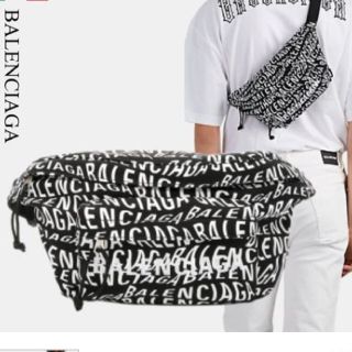 バレンシアガ(Balenciaga)のBALENCIAGA ロゴウェーブ ウエストポーチ(ウエストポーチ)