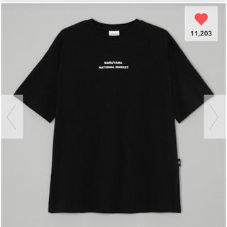 ジーユー(GU)のGU ケイタマルヤマコラボ　Tシャツ　黒　レディースMサイズ　新品未使用(Tシャツ(半袖/袖なし))