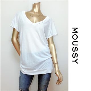 マウジー(moussy)のmoussy Vネック ルーズ Tシャツ♡スライ JEANASIS EMODA(Tシャツ(半袖/袖なし))