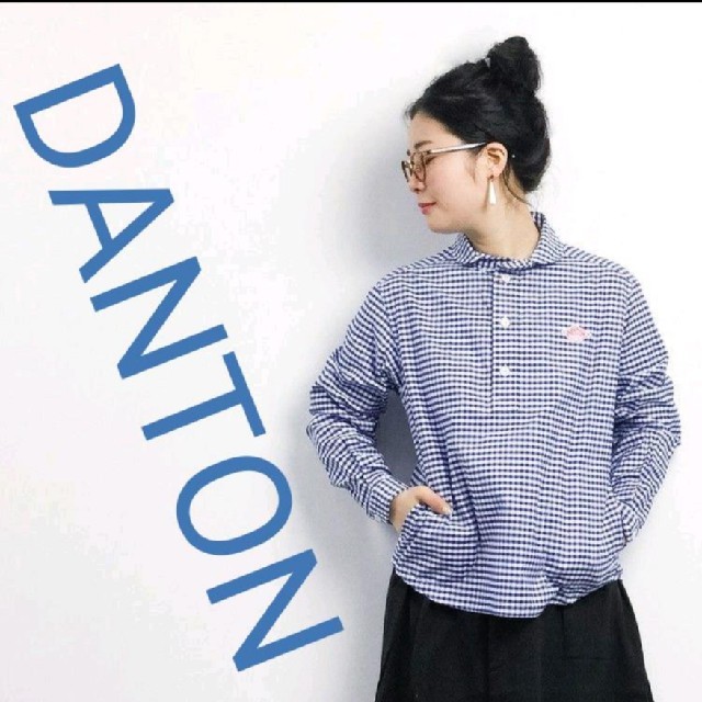 【新品】DANTON ギンガム ブラウス