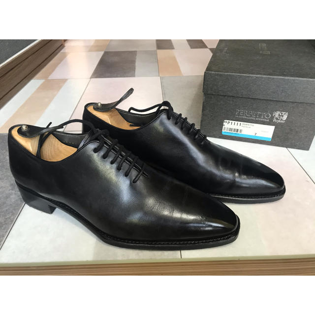 ペルフェット ホールカットP1111 7 ブラック ドレス 革靴 ビジネス | フリマアプリ ラクマ