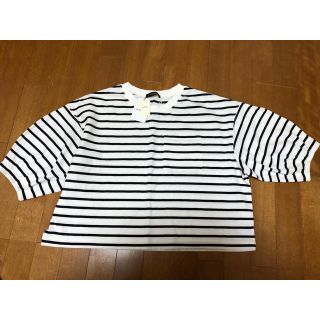 ダブルクローゼット(w closet)のw closet ボーダートップス(カットソー(半袖/袖なし))