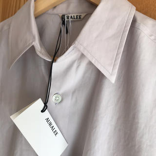 コモリ(COMOLI)のAURALEE フィンクスツイル　半袖ビッグシャツ(シャツ)