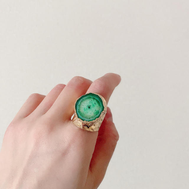 MALAIKA(マライカ)の天然石　リング　指輪　グリーン　I レディースのアクセサリー(リング(指輪))の商品写真