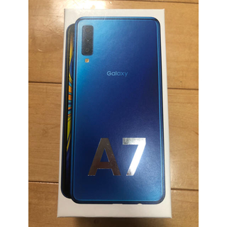 ギャラクシー(Galaxy)のGalaxy A7 ブルー simフリー(スマートフォン本体)