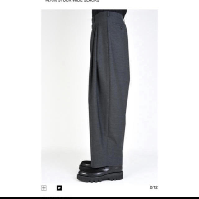 LAD MUSICIAN(ラッドミュージシャン)の3TUCK WIDE SLACKS 新品　19aw 定価以下 メンズのパンツ(スラックス)の商品写真