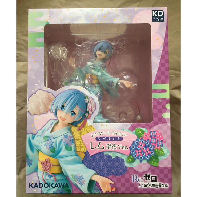 角川書店(カドカワショテン)のKDcolle レム 浴衣Ver. リペイント 1/7 完成品フィギュア エンタメ/ホビーのフィギュア(アニメ/ゲーム)の商品写真