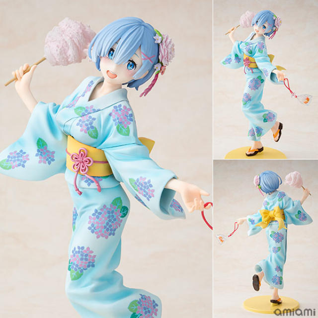 角川書店(カドカワショテン)のKDcolle レム 浴衣Ver. リペイント 1/7 完成品フィギュア エンタメ/ホビーのフィギュア(アニメ/ゲーム)の商品写真