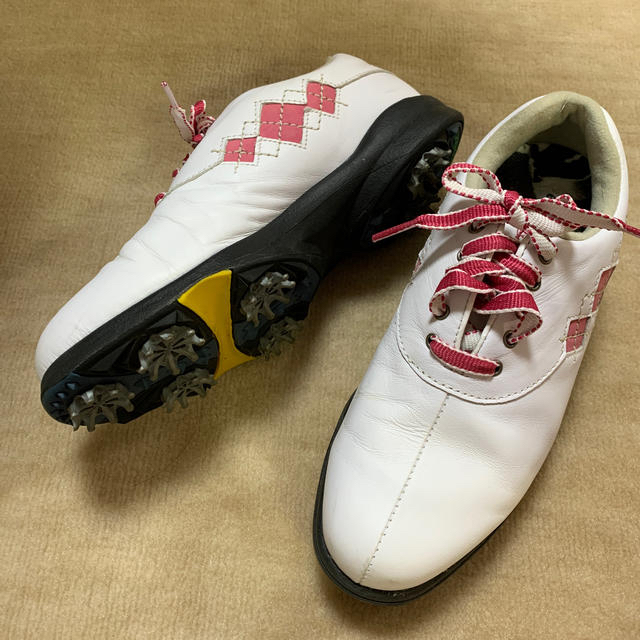 FootJoy(フットジョイ)のゴルフシューズ　フットジョイ　美品ケース付き　ソフトスパイク　22.5cm スポーツ/アウトドアのゴルフ(シューズ)の商品写真