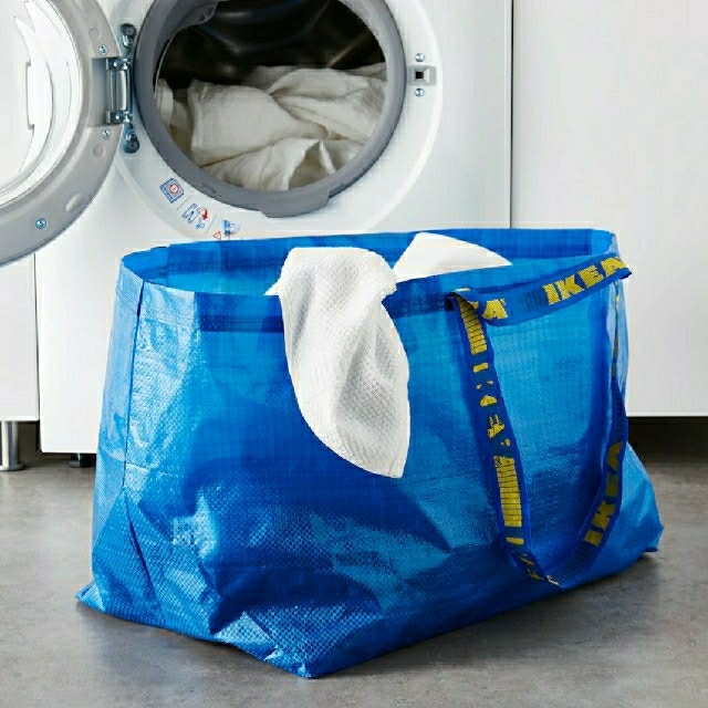 IKEA(イケア)のIKEAフラクタ♪2枚【送料無料】 新品ブルーバッグ⭐お急ぎの方におすすめ♪   レディースのバッグ(エコバッグ)の商品写真
