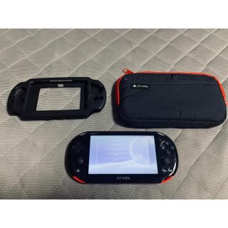 プレイステーションヴィータ(PlayStation Vita)のvita レッド　比較的良品　送料無料　①(携帯用ゲーム機本体)