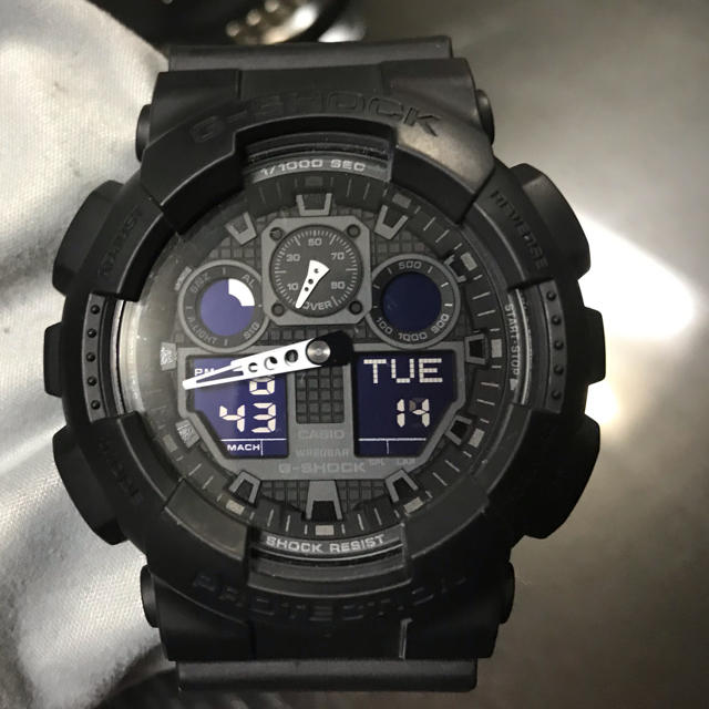 G-SHOCK - CASIO G-SHOCK GA-100-1A1 海外モデル マットブラックの通販 ...