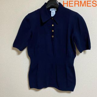 エルメス(Hermes)のHERMES 上品なセリエボタン ニット トップス(ニット/セーター)