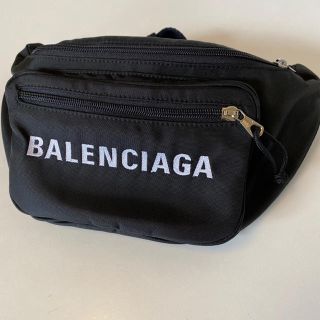 バレンシアガ(Balenciaga)の【もたち様専用】バレンシアガ ウエストバッグ ベルトバッグ 黒 ナイロン(ボディーバッグ)