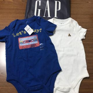 ベビーギャップ(babyGAP)のギャップ70☺︎くまさんロンパース  プチバトー、ラルフ、ザラ、ユニクロ好きに(ロンパース)