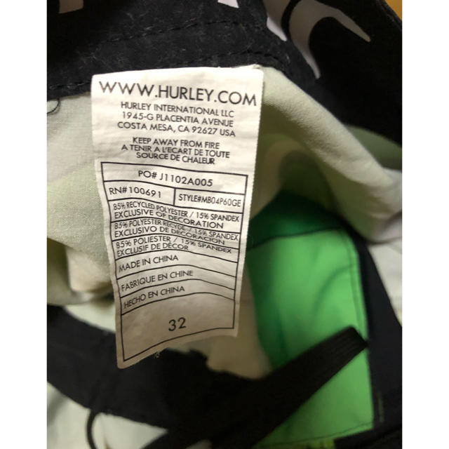 Hurley(ハーレー)のHurleyボードショーツ　32 メンズの水着/浴衣(水着)の商品写真
