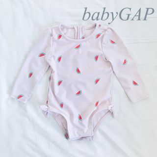 ベビーギャップ(babyGAP)のbaby GAPギャップ ワンピース水着70〜80相当★ラッシュガード不要袖あり(水着)