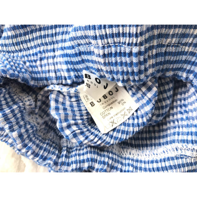 新品 ギンガムチェック セット キャミソール ブルマ キッズ/ベビー/マタニティのベビー服(~85cm)(水着)の商品写真
