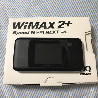 エーユー(au)のWiMAX 2+ Speed Wi-Fi NEXT w06(PC周辺機器)