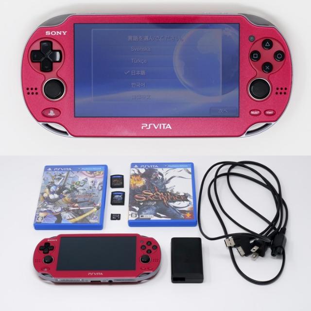 PSVita Wi-Fiモデル コズミック・レッド  PCH-1000 おまけ付